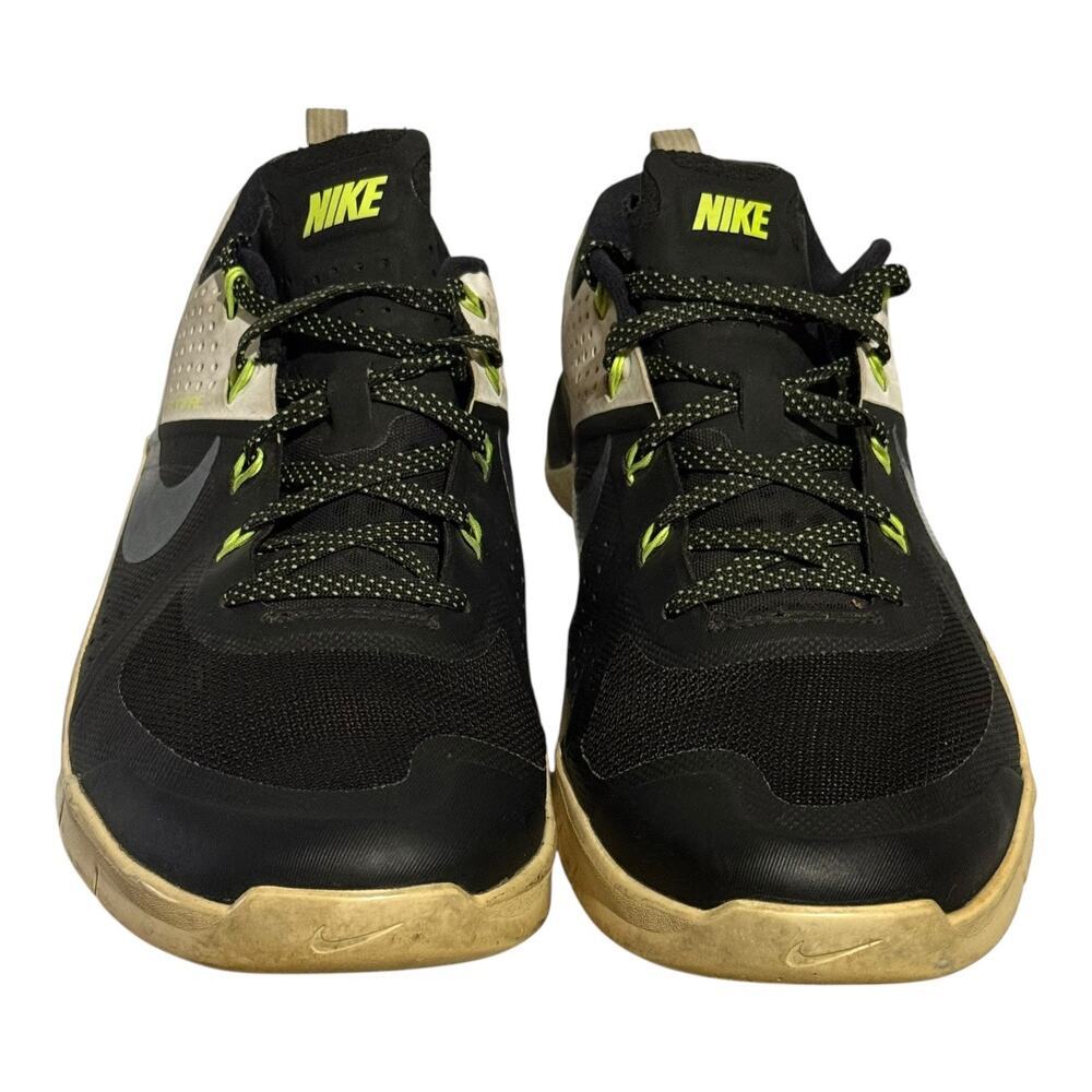 Nike Metcon 1 Flywire 813101-001 Black Volt White Training Shoes Men's Size 11 - Picture 4 of 9